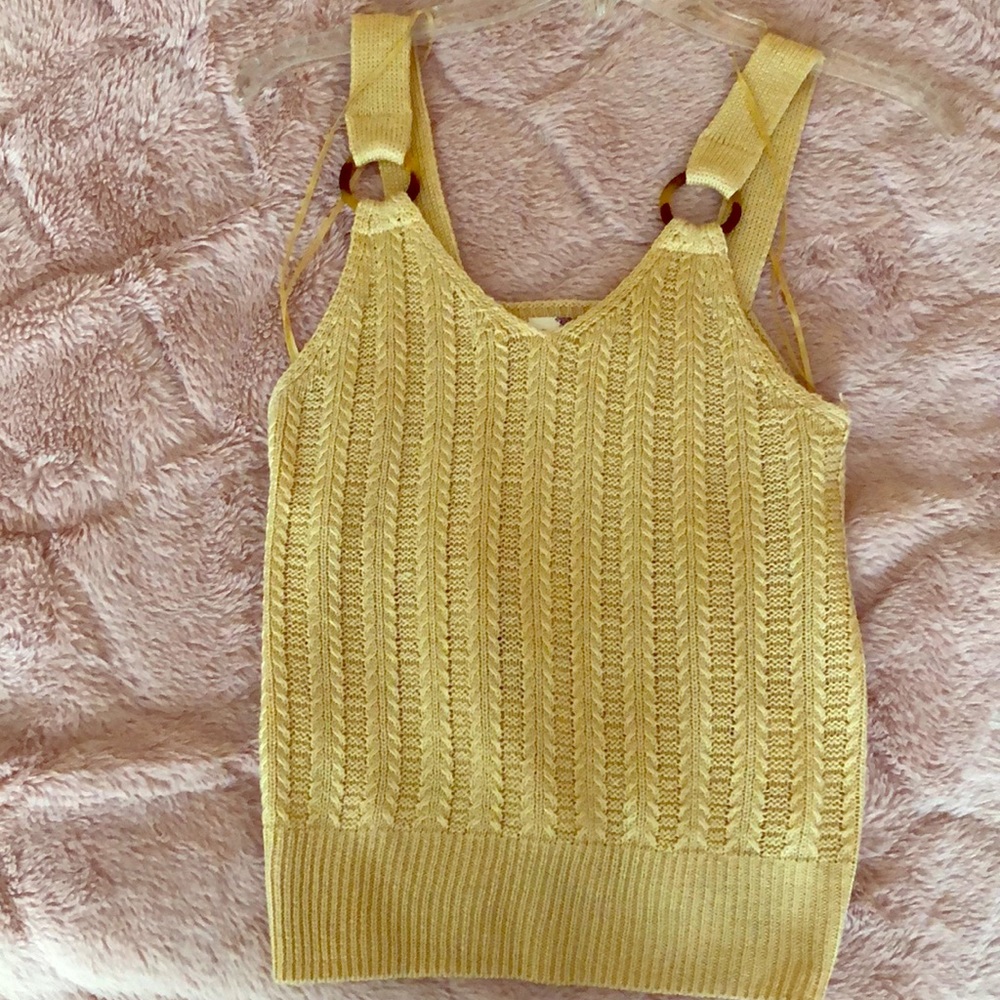 NWOT Hippie Rose Crochet Tank XS